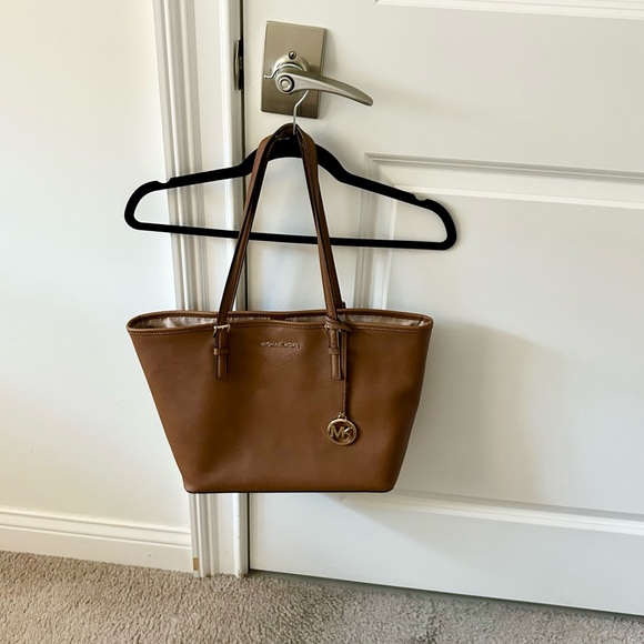 Michael Kors Brown Saffiano Leather Tote - Picture 9 of 11
